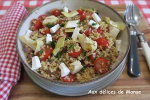 Recette Salade de boulgour aux tomates et artichauts