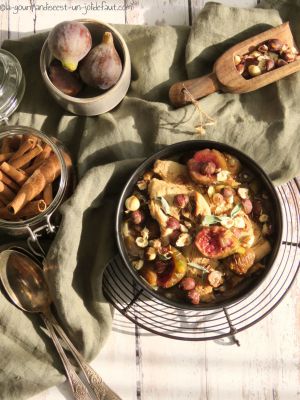 Recette Tajine de dinde aux figues et noisettes