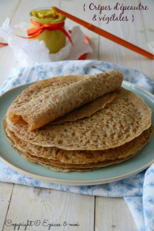 Recette Crêpes d’épeautre au lait d’amande, crème à l’orange et vanille #vegan