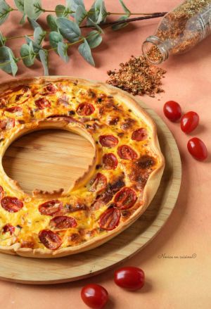 Recette Quiche jambon cru/tomates cerise épice espagnole