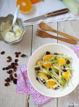 Recette Salade de quinoa, fenouil et orange