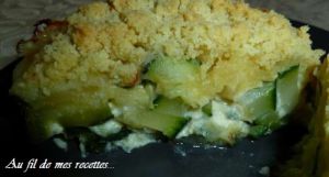 Recette Crumble de courgettes au gorgonzola