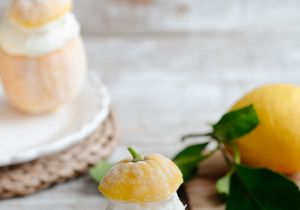 Recette Citrons givrés. Recette facile : 3 ingrédients et sans sorbetière