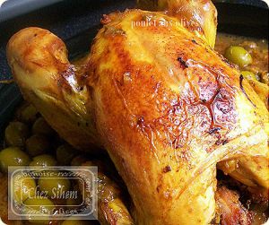 Recette Tajine poulet olives