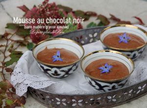 Recette Mousse au chocolat noir (sans matière grasse ajoutée)