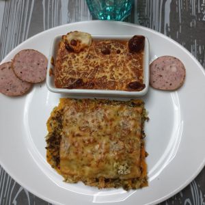 Recette Gratin brocolis patate douce Gouda au combi ninja