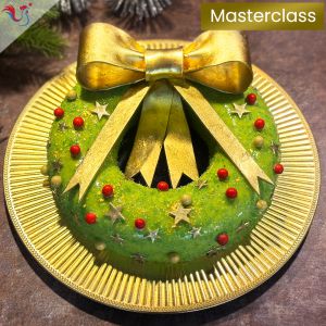 Recette Masterclass: Couronne de Noël, pistache framboise
