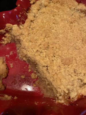 Recette Crumble pomme et cannelle