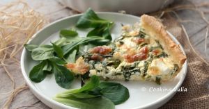 Recette Quiche à l'ail des ours et feta