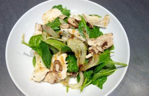 Recette Salade de poulet épinards et fenouil
