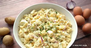 Recette Salade légère et protéinée de pommes de terre et œufs durs