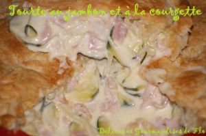 Recette Tourte au jambon et à la courgette