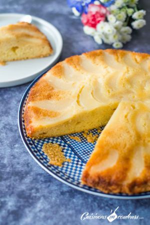 Recette Gâteau renversé aux poires