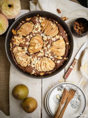 Recette Gâteau poires-chocolat