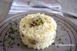 Recette Risotto Crémeux Oignons Champignons