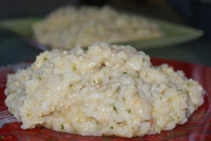 Recette Risotto à la courgette et jambon de poulet