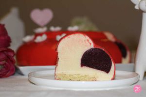 Recette Abbraccio – Entremets calisson fruits rouges