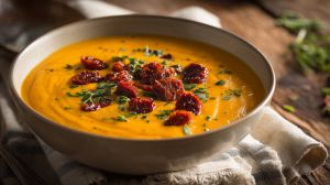 Recette Soupe de citrouille au chorizo