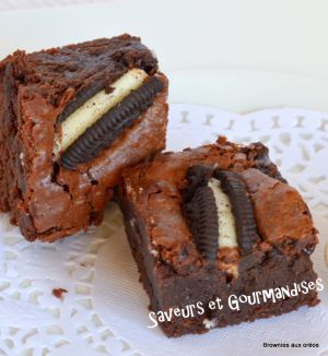 Recette Brownies aux Oréos de Lorraine Pascale. Cookies and cream fudge brownies