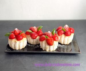 Recette Charlottes individuelles aux fraises