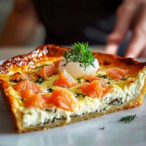 Recette Quiche Saumon Boursin : Recette Facile et Savoureuse