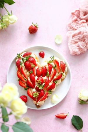Recette Tarte coeur aux fraises pour la fête des mères (avec la vidéo)