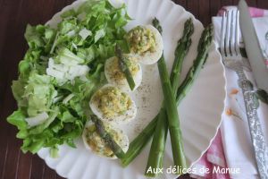 Recette Œufs mimosa aux asperges et poivre noir de Kampot