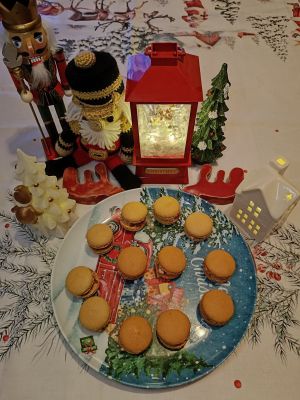 Recette Macarons salés au foie gras et confit d'oignons