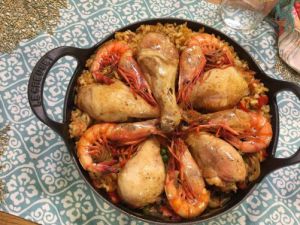 Recette Paella poulet aux fruits de mer facile