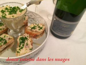 Recette Champagne L.Benard-Pitois et rillette de lapin à la moutarde