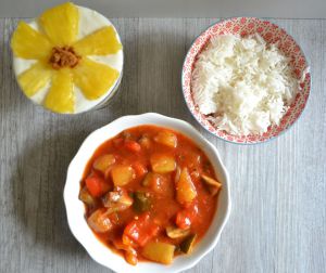 Recette Légumes sauce aigre douce à l'ananas