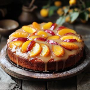 Recette Gâteau Glacé Pêches Bourbon