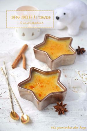 Recette Crème brûlée à l'orange & à la cannelle #Noël #vegan #sans gluten