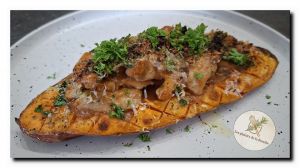 Recette Patate douce gratinée à la dinde