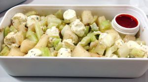 Recette Salade fraicheur fenouil, poire et sésame au fromage frais