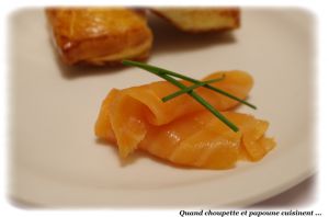 Recette Feuillete au saumon et fromage frais