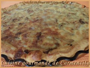 Recette Quiches endives et gorgonzola