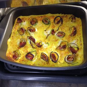 Recette Rouleaux de courgettes béchamel chorizo au combi ninja