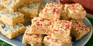 Recette Easy One Pan Baked Rice Krispy Treats