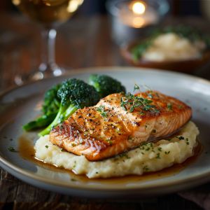 Recette Pavé de saumon à la crème : Recette facile et savoureuse