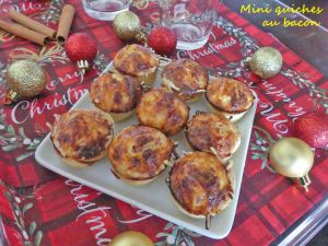 Recette Mini quiches au bacon * – Foodista challenge # 116