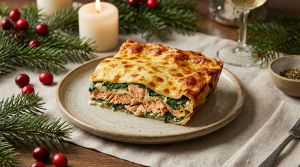 Recette Lasagnes de Noël au saumon prêtes en 20 minutes à l’airfryer : une délicieuse révolution qui surpasse les recettes italiennes classiques
