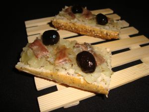Recette Baguette pissaladière
