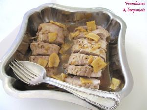 Recette Filet mignon de porc au miel, à l'orange et au gingembre