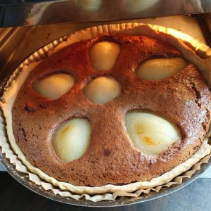 Recette Tarte au chocolat et poires au combi ninja