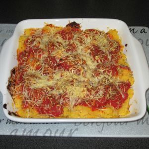 Recette Gratin de polenta à la tomate