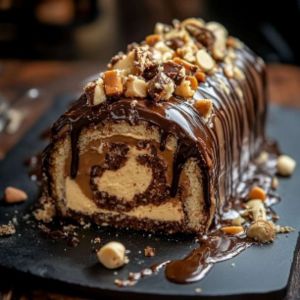 Recette Roulé Chocolat Beurre Cacahuète