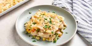Recette Sheet Pan Chicken Pot Pie