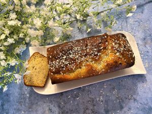 Recette Cake au chocolat blanc, fleur d'oranger et graines de pavot