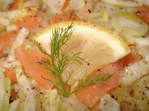 Recette Salade de Fenouil, Endives et Saumon fumé